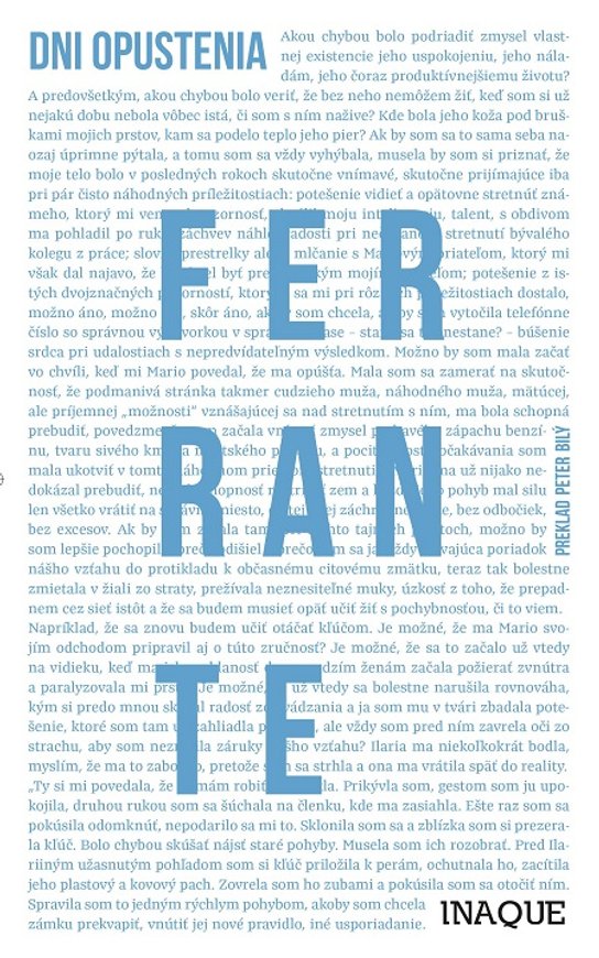 Dni opustenia -  Elena Ferrante