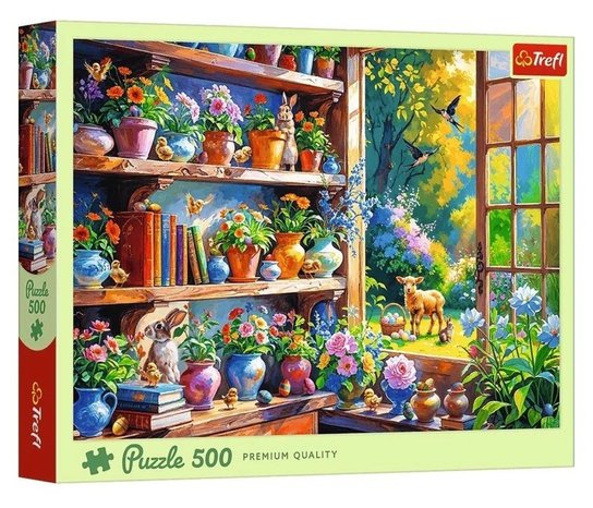Puzzle Jarní ráno v oranžerii 500 dílků TREFL