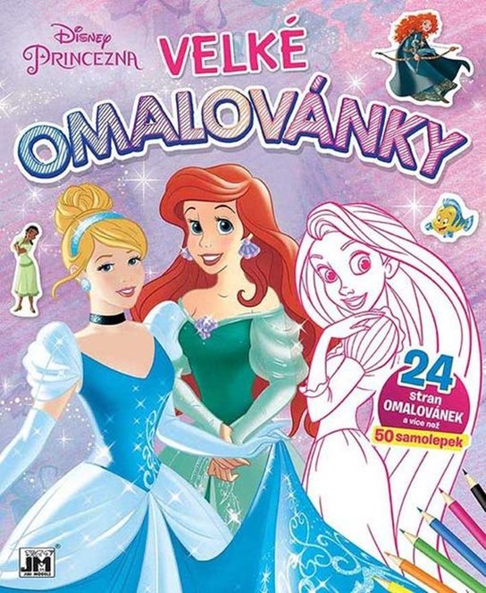 Velké omalovánky Princezny - Kniha