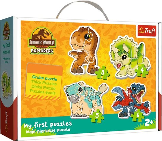 Puzzle pro nejmenší – roztomilí dinosauři JURASSIC WORLD Trefl