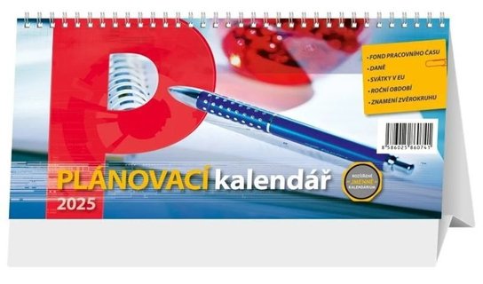 Plánovací kalendář 2025 - stolní kalendář -  Autor Neuveden