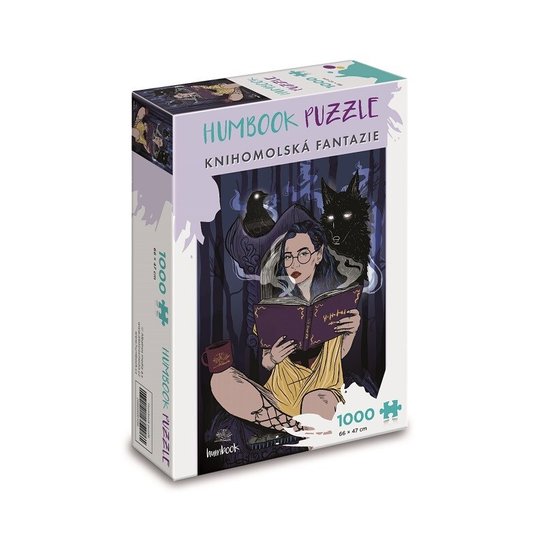 Humbook puzzle s knihomolkou Hedvikou 1000 dílků -  Autor Neuveden