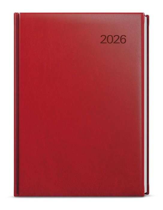 Denní diář 2026 Baloušek A5 David - Vivella bordó