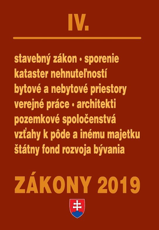 Zákony IV / 2019 -  Autor Neuveden