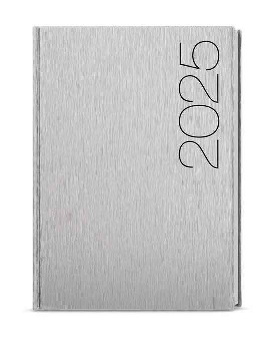 Denní diář 2025 David ForMen A5 Silver -  Autor Neuveden