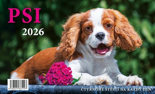 Psi 2026 - stolní kalendář -  Autor Neuveden