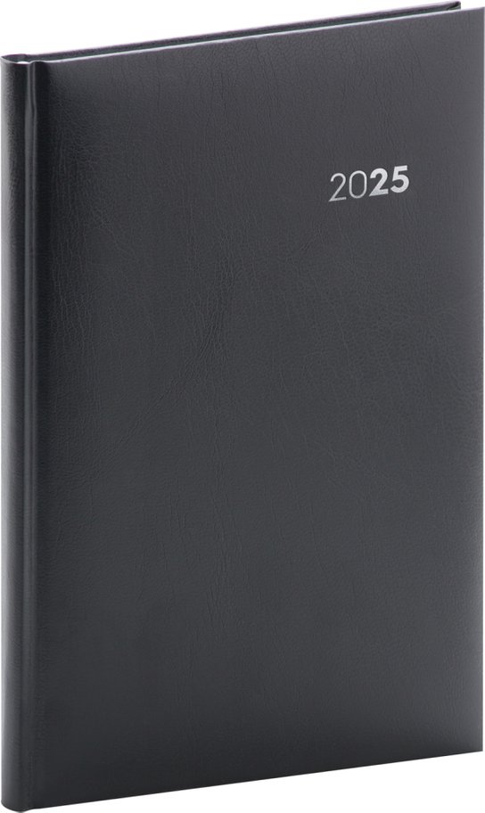 Týdenní diář Balacron 2025, černý