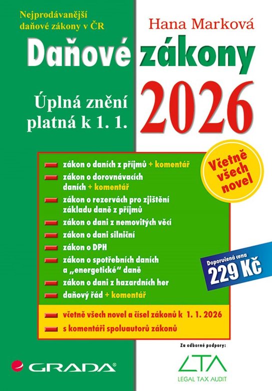 Daňové zákony 2026 -  Hana Marková