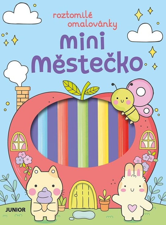 Roztomilé omalovánky Mini městečko -  Autor Neuveden