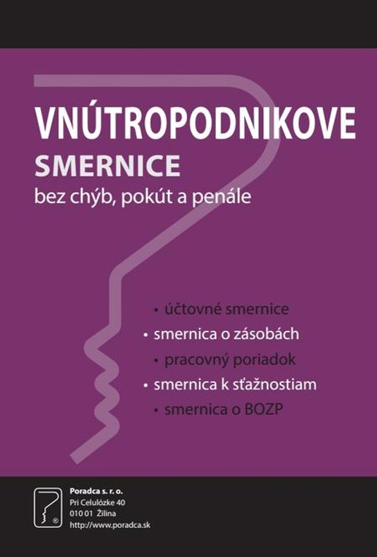 Vnútropodnikové smernice (Bez chýb, pokút a penále) -  Autor Neuveden