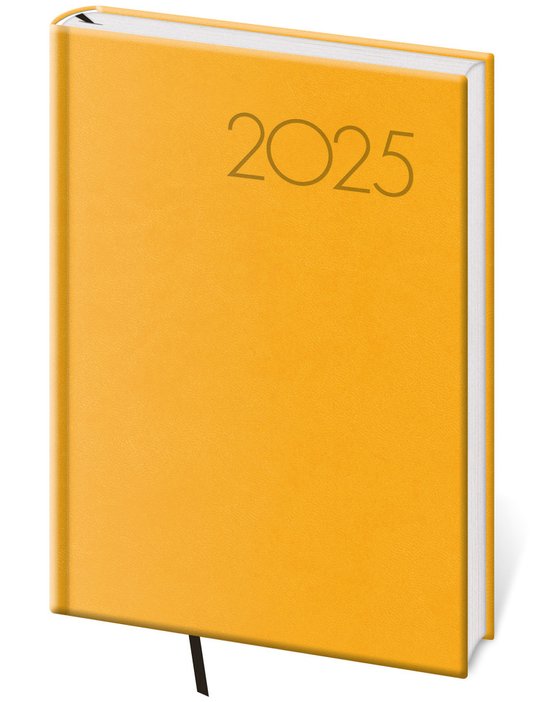 Denní diář 2025 A5 Print Pop žlutý -  Autor Neuveden