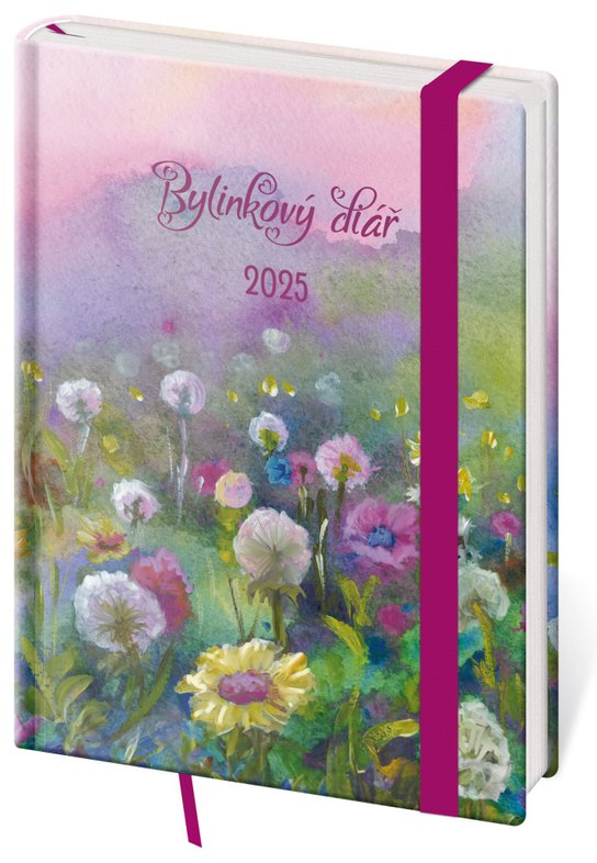Týdenní diář 2025 B6 Bylinkový Meadow -  Autor Neuveden