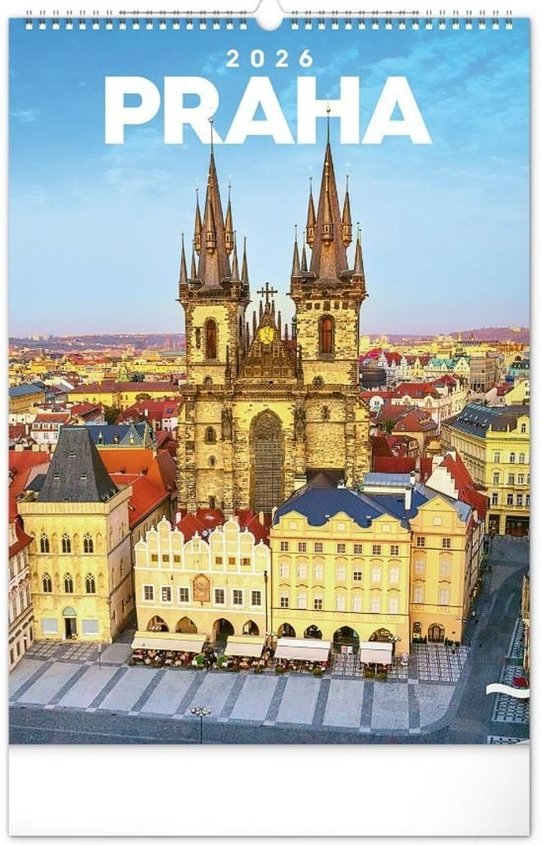 Nástěnný kalendář Praha 2026