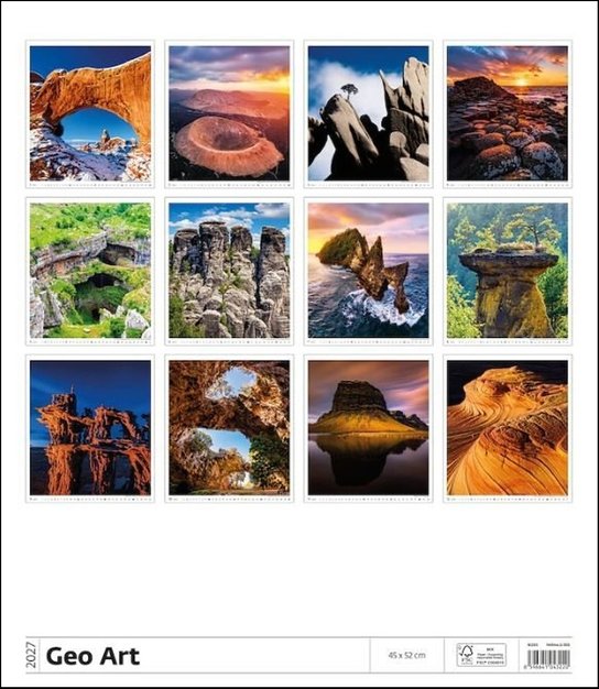 Nástěnný kalendář 2027 Helma Geo Art