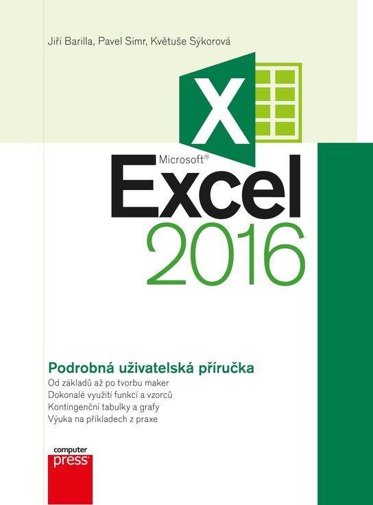 Microsoft Excel 2016 Podrobná uživatelská příručka -  Jiří Barilla