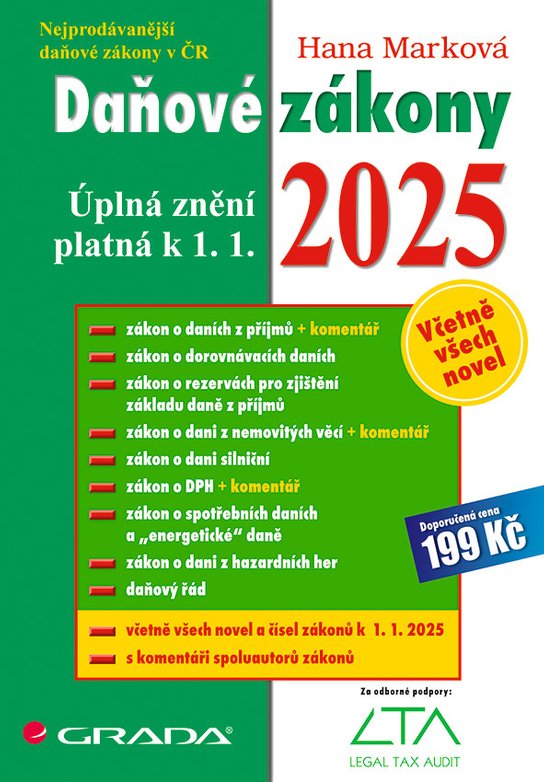 Daňové zákony 2025 -  Hana Marková
