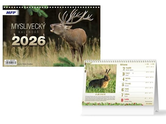 Stolní  Myslivecký kalendář 2026