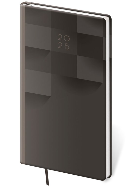 Kapesní diář 2025 Vario Grey design -  Autor Neuveden