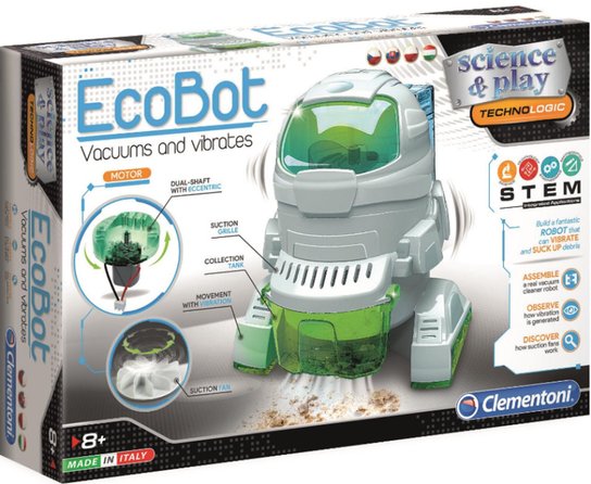 Clementoni Science&Play Techno Logic EcoBot vysává a vibruje