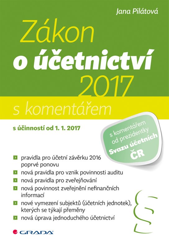 Zákon o účetnictví 2017 -  Jana Pilátová