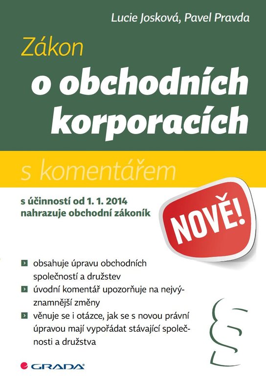 Zákon o obchodních korporacích -  Lucie Josková