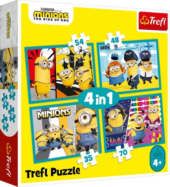 TREFL Mimoni 4v1 35,48,54,70 dílků