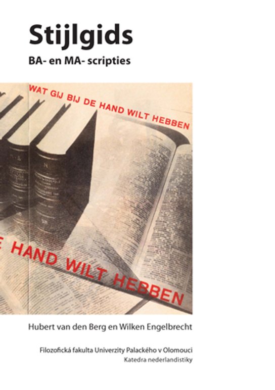 Stijlgids BA- en MA-scripties -  Wilken Engelbrecht
