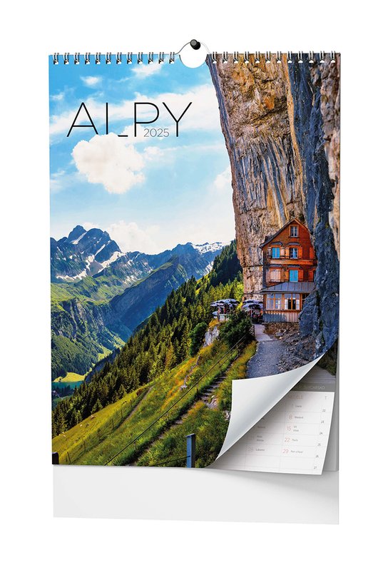 Alpy 2025 - nástěnný kalendář -  Autor Neuveden