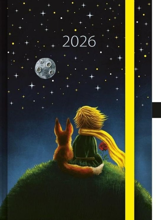 Denní diář Art Malý princ 2026 (A5, s gumičkou)