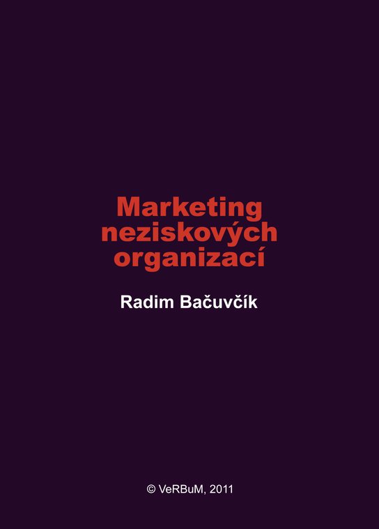 Marketing neziskových organizací -  Radim Bačuvčík
