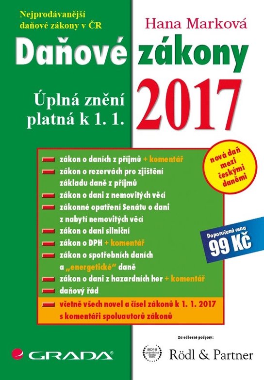 Daňové zákony 2017 -  Hana Marková