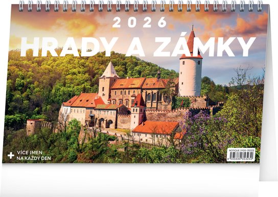 Stolní kalendář Hrady a Zámky 2026