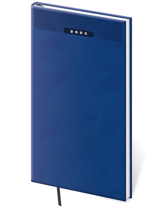 Kapesní diář 2025 Print Classic modrý -  Autor Neuveden