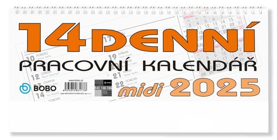 Pracovní kalendář 2025 Midi - stolní kalendář -  Autor Neuveden
