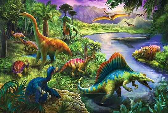 Puzzle Dinosauři -  Autor Neuveden