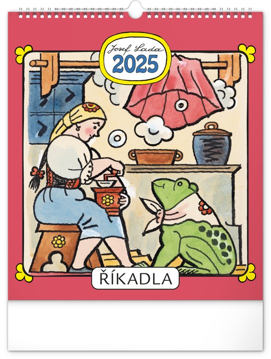 Nástěnný kalendář Josef Lada – Říkadla 2025