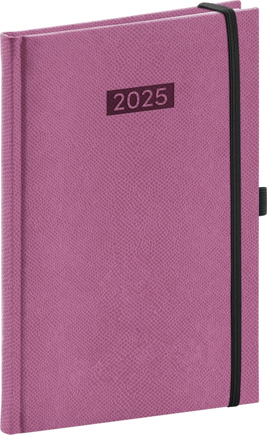 Týdenní diář Diario 2025, růžový