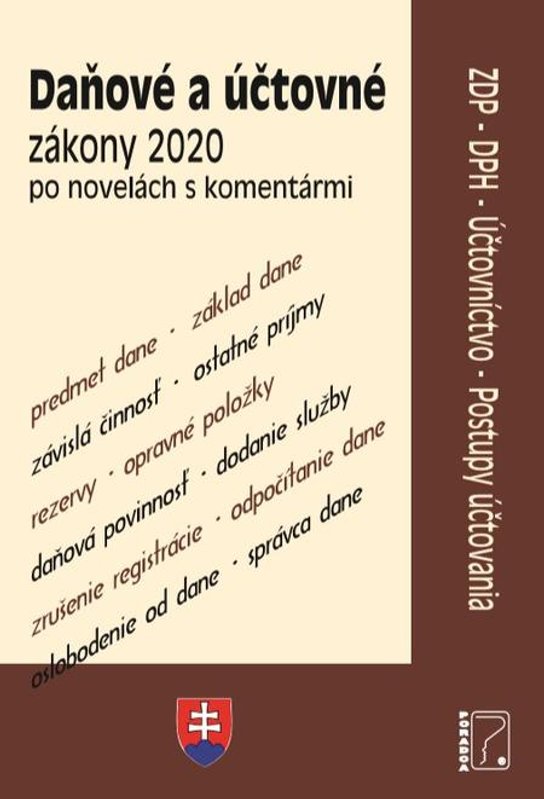 Daňové zákony 2020 s komentárom -  Autor Neuveden