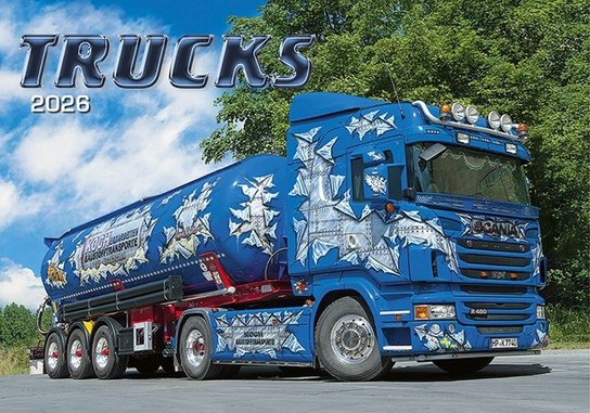 Kalendář 2026 Trucks, nástěnný